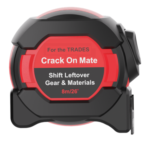 1-Pack 8m/26ft Auto-Lock Tape Measure – Heavy Duty Magnetic Hook, Double-Sided 25mm Blade, Nylon Coated, Class II – Shockproof Case, Belt Clip – Pro Measuring Tape for Trades & DIY - Image 5