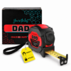 1 pack – Dad Tape Measure – 8m Auto Lock, Heavy Duty Magnetic Tape, Gift for Dads