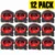 12 pack – 8m/26ft Auto-Lock Tape Measure – Heavy Duty Magnetic Hook, Double-Sided 25mm Blade, Nylon Coated, Class II – Shockproof Case, Belt Clip – Pro Measuring Tape for Trades & DIY
